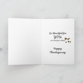 Rottweiler dankbaar voor Thanksgiving Kaart (Binnen)