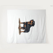 Rottweiler De Explorer Wandkleed (Voorkant (horizontaal))