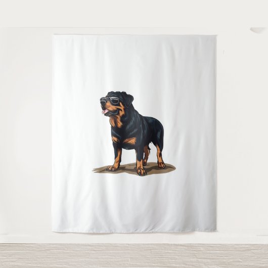 Rottweiler De Explorer Wandkleed (Voorkant)
