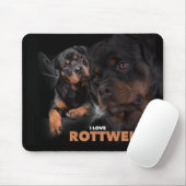 Rottweiler de tapis de souris (Avec souris)