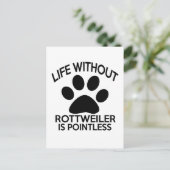 ROTTWEILER-DESIGN BRIEFKAART (Staand voorkant)