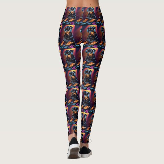 Rottweiler Djing Leggings 4 (Dos)