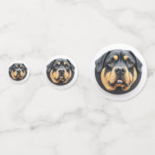 Rottweiler Dog 3D geïnspireerd Confetti (Voorkanten)