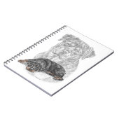 Rottweiler Dog Art Notitieboek (Linkerzijde)