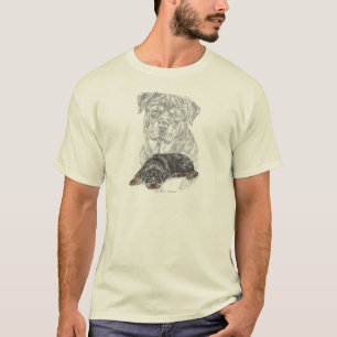 Rottweiler Dog Art T-shirt