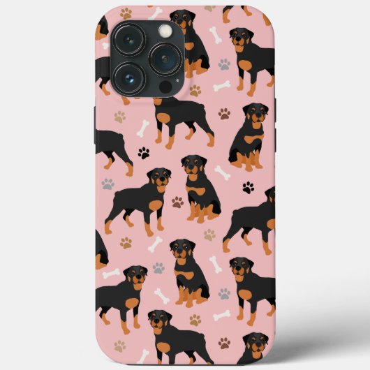 Rottweiler Dog-Botten en -poten Case-Mate iPhone Case (Achterkant)