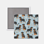 Rottweiler Dog-Botten en -poten Magneet (Voorkant / Achterkant)