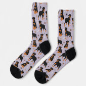 Rottweiler Dog-Botten en -poten Sokken (Links)