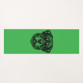 Rottweiler Dog Face Line Art Yogamat (Voorkant (horizontaal))