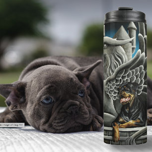 Rottweiler Dog Gargoyle Fantasy Thermosbeker