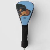 Rottweiler Dog Golfheadcover (Voorkant)