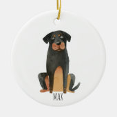 Rottweiler Dog Keramisch Ornament (Voorkant)