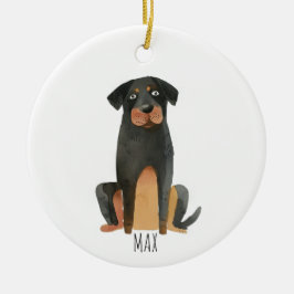 Rottweiler Dog Keramisch Ornament