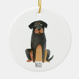 Rottweiler Dog Keramisch Ornament