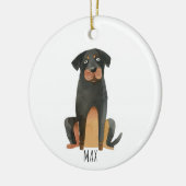 Rottweiler Dog Keramisch Ornament (Links)