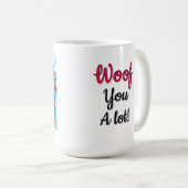 Rottweiler dog love mug  (Devant droit)