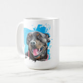 Rottweiler dog love mug  (Devant gauche)