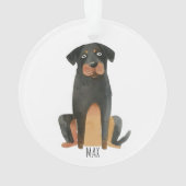 Rottweiler Dog Ornament (achterkant)