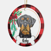 Rottweiler Dog Ornament (Links)