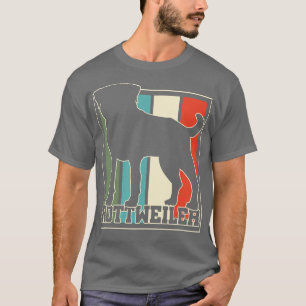 Rottweiler Dog Retro T-shirt