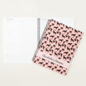 Rottweiler Dog Rotties Calendrier rose (Devant avec enveloppe)