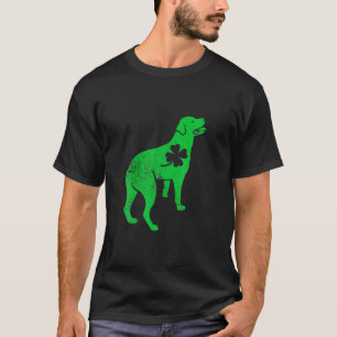 Rottweiler Dog Shamrock Heart Street Pattys Day Pu T-shirt