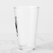 Rottweiler Dog Silhouette Aangepaste Rottie Glas (Links)