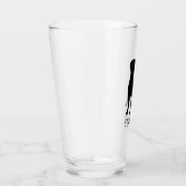 Rottweiler Dog Silhouette Aangepaste Rottie Glas (Rechts)