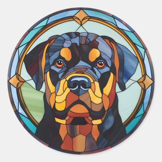 Rottweiler Dog Sticker Pack (Voorkant)