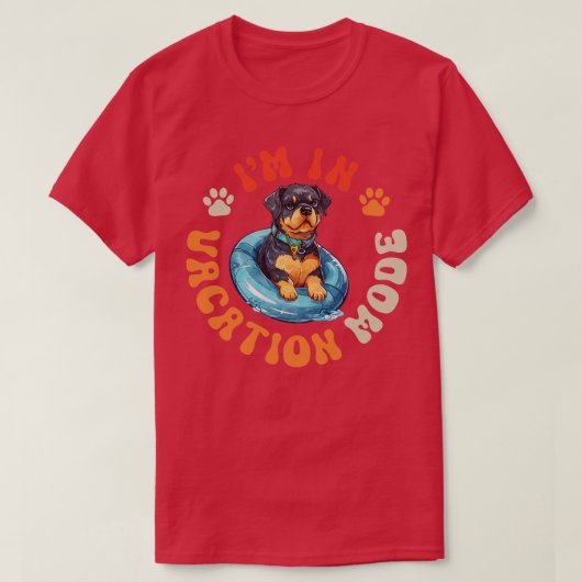Rottweiler Dog T-shirt (Design voorkant)
