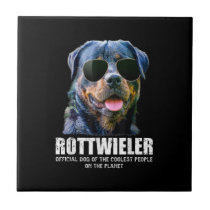 Rottweiler Dog van de koelste mensen op de planeet Tegeltje