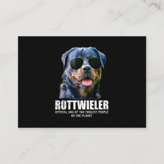 Rottweiler Dog van de koelste mensen op de planeet Visitekaartje