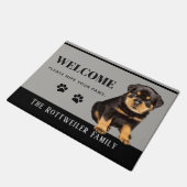Rottweiler Doormat Deurmat (Schuin)