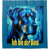 Rottweiler Douchegordijn (Voorkant)