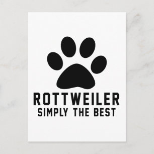 Rottweiler eenvoudig het beste briefkaart