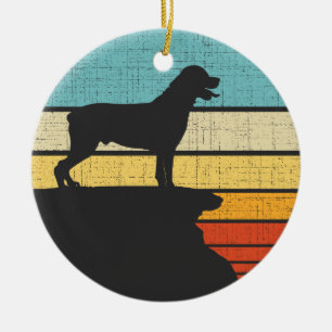 Rottweiler Eigenaar Retro Vintage 60s 70s Hondenli Keramisch Ornament