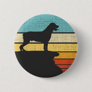 Rottweiler Eigenaar Retro Vintage 60s 70s Hondenli Ronde Button 5,7 Cm