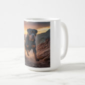 Rottweiler Elegant Café Mug (Devant droit)