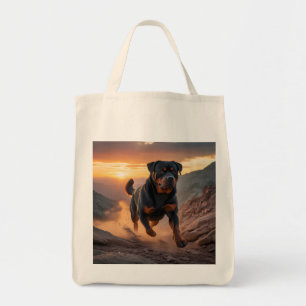 Rottweiler Elegant Grocery Canvas tas