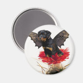Rottweiler Fairy Hondenmagneet Magneet (Voorkant / Achterkant)