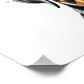 Rottweiler Flower Crown Poster (Hoek)