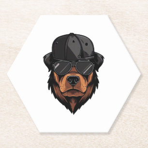 Rottweiler Gangster Kartonnen Onderzetters