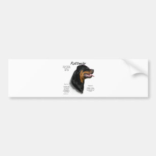 Rottweiler Geschiedenis Ontwerp Bumpersticker