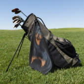 Rottweiler  golfhanddoek (Groen)