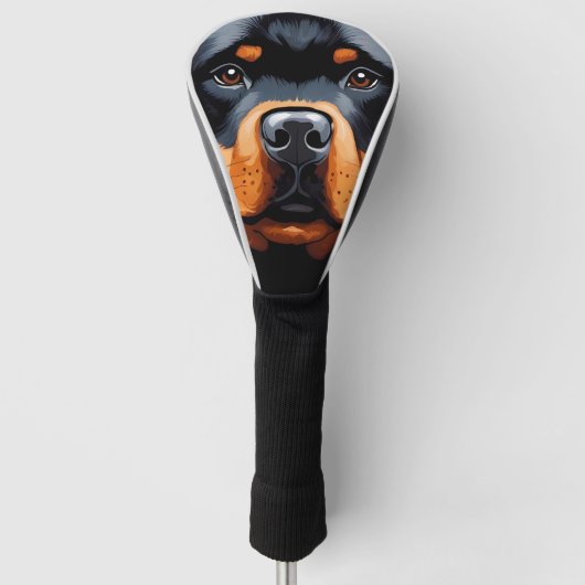 Rottweiler Golfheadcover (Voorkant)