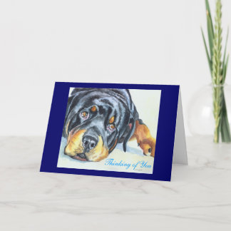 Rottweiler Greeting Cards / Notecards Kaart