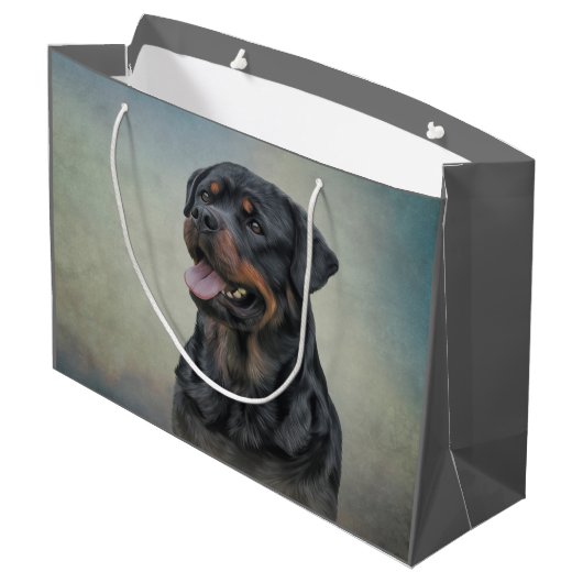 Rottweiler Groot Cadeauzakje (Achterkant Gekanteld)