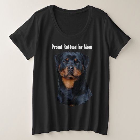 Rottweiler Grote Maat T-shirt (Design voorkant)