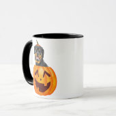 Rottweiler Halloween café Mug (Devant gauche)