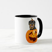 Rottweiler Halloween café Mug (Devant droit)